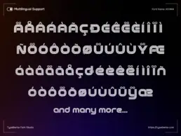 KEHRA multiform sport display font multilingual character support including accented letters designed for international sports branding and typography